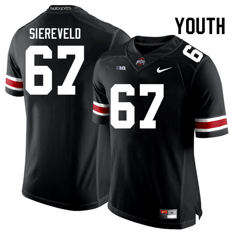 Youth #67 Austin Siereveld Ohio State Buckeyes College Football Jerseys Stitched-Black